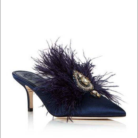 In search of Tory Burch Elodie Feather Mule shoes - Picture 6 of 6